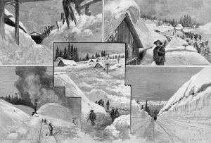 Snow Blockade by Harper's Weekly, 1890.