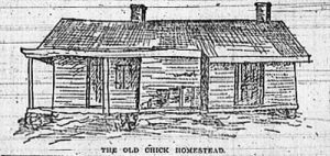 William Chick's home was the first built at the town of Kansas, Missouri.