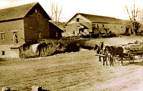Historic mill in La Cueva, New Mexico.