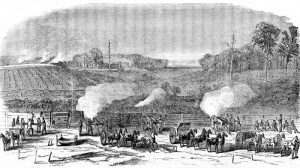 Battle of Darbytown Road, Virginia by Harper's Weekly.