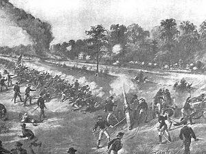 Battle of Fort Bisland, Louisiana.