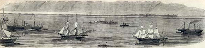 Blockade of the Chesapeake Bay in the Civil War.