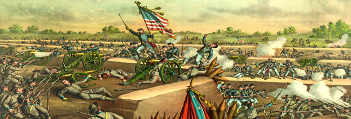 The Fall of Petersburg in April 1865 by Kurz & Allison.