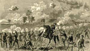 Death of Brigadier General Thomas Williams in the Battle of Baton Rouge, Louisiana.