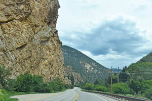 Highway to Red River just outside of Questa, New Mexico by Kathy Weiser-Alexander.