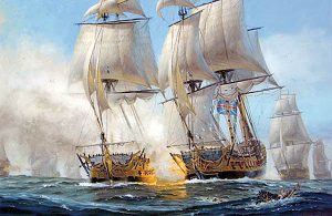 British & French Ships in Chesapeake Bay.