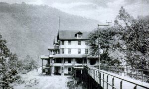 Dunglen Hotel across the river from Thurmond, West Virginia.