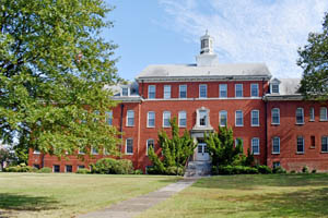 Old base hospital at Fort Monroe, Virginia by Kathy Weiser-Alexander.