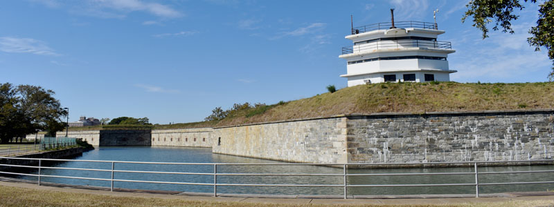 Fort Monroe Moat by Kathy Weiser-Alexander.