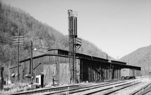 Thurmond, West Virginia Engine House by the Historical American Building Survey.