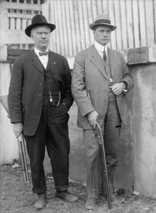 D. O. Baldwin (left) and Thomas Felts (right) owners of the Baldwin-Felts Detective Agency, 1912