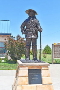 William Comstock statue at Fort Wallace, Kansas by Kathy Alexander.