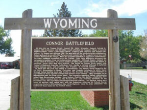 Connor Battlefield Sign in Wyoming.