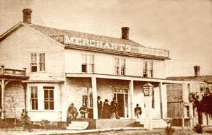 Merchant's Hotel in Abilene, Kansas, 1879.