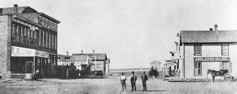 Broadway Avenue, Abilene, Kansas 1875.