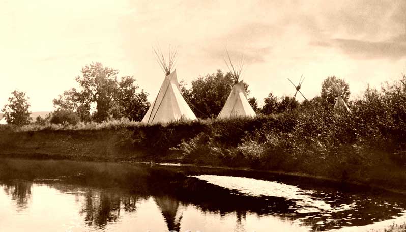 Blackfoot Tipis, 1913.