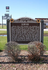 Elwood, Kansas Historical Marker.
