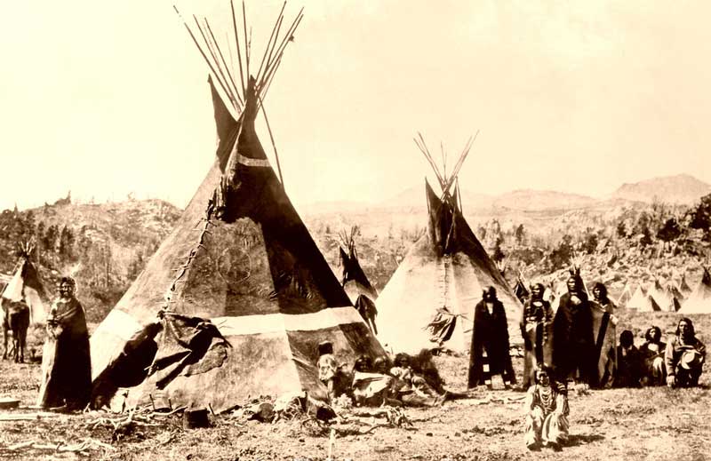 Shoshone Camp, about 1900.