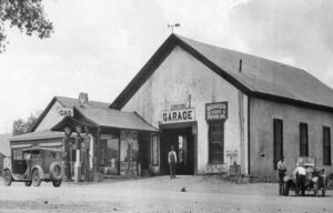 Schwenks Hall was a gas station in the early 20th Century.