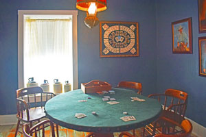 Poker Room at the St. James Hotel in Cimarron, New Mexico by Kathy Alexander.