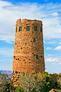 Desert View Watch Tower at the Grand Canyon by David Fisk.