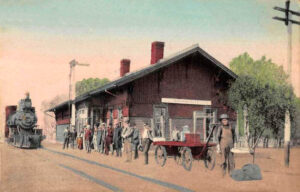 Kansas Pacific Railroad Depot in Brookville, Kansas.