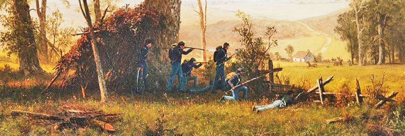 Guerrilla Warfare in the Civil War by Alfred Bierstadt, 1862.