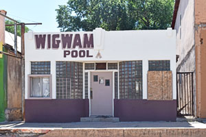 Old pool hall in Wagon Mound, New Mexico by Kathy Alexander.