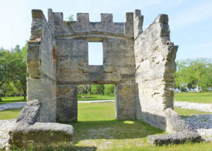 Ruins at Fort Frederica, Georgia, courtesy University of South Florida.