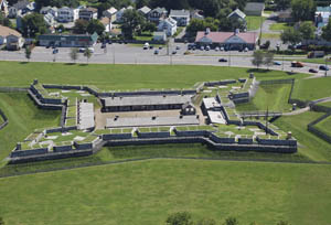 Fort Stanwix, New York from above, by the National Park Service.
