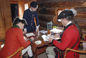 Re-enactors at Fort Stanwix, New York by the National Park Service.