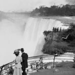 A couple at Niagara Falls, 1910.