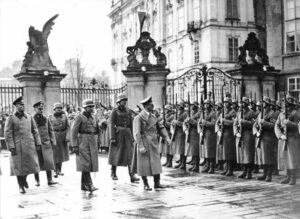 Adolph Hitler in Czechoslovakia, 1939.