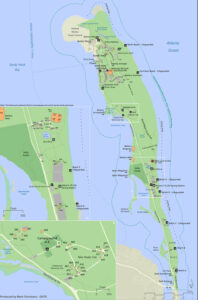Sandy Hook, New Jersey Map.