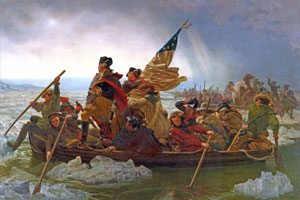 George Washington Crossing the Delaware River by Emanuel Leutze