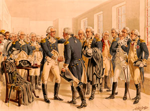 George Washington's farewell to officers by H.A. Ogden.