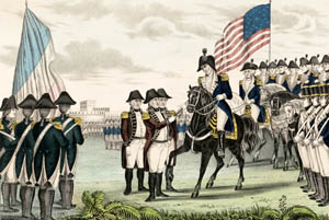 Major General Charles Cornwallis surrenders in Yorktown, Virginia.