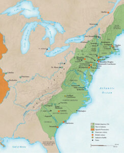 Revolutionary War Battles Map courtesy American Battlefield Trust.