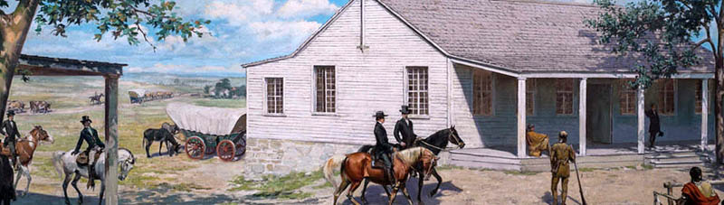Independence Hall at Washington-on-the-Brazos by Charles L. Smith, 1850s