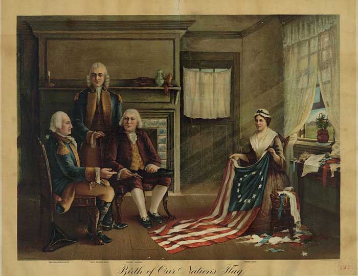 Birth of our Nation's Flag by Charles Weisgerber, 1893