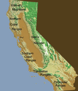 California Topography