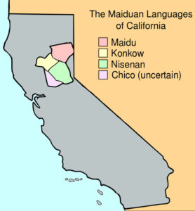 Maidu Languages Map courtesy Wikipedia.
