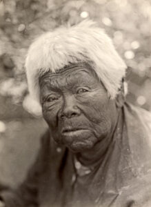 Miwok woman by Edward S. Curtis.