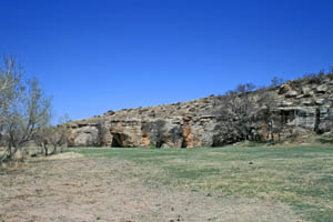 Autograph Rock, Santa Fe Trail, Oklahoma by the National Park Service.