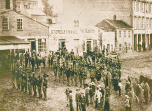 9th Regiment Missouri State Militia Cavalry in St Joseph Missouri, 1862
