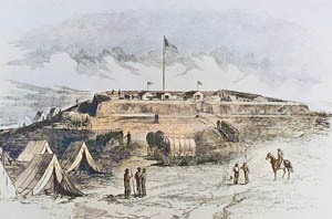 Fort Union in the City of Kansas during the Civil War.