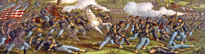 Battle of Wilsons Creek, Missouri by Kurz and Alison, 1893.