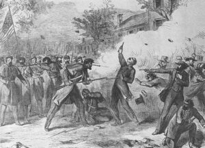 Camp Jacks lithograph by New York Illustrated News, 1861.