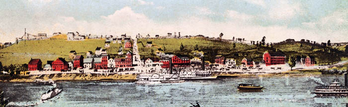 Town of Kansas in 1855.