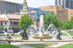 Fountain at the Country Club Plaza in Kansas City, Missouri by Kathy Alexander.